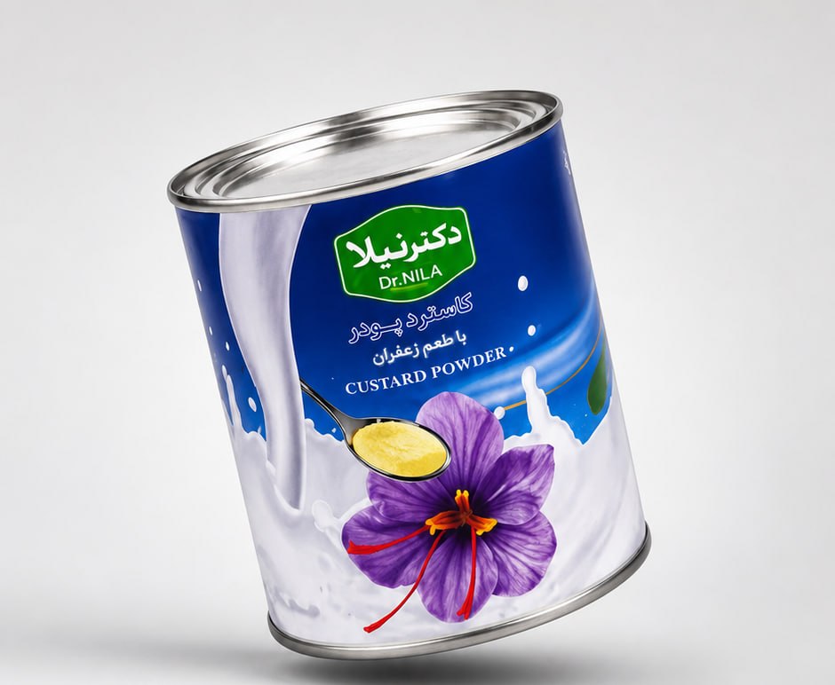 قوطی غذایی کاسترد - کد 10015